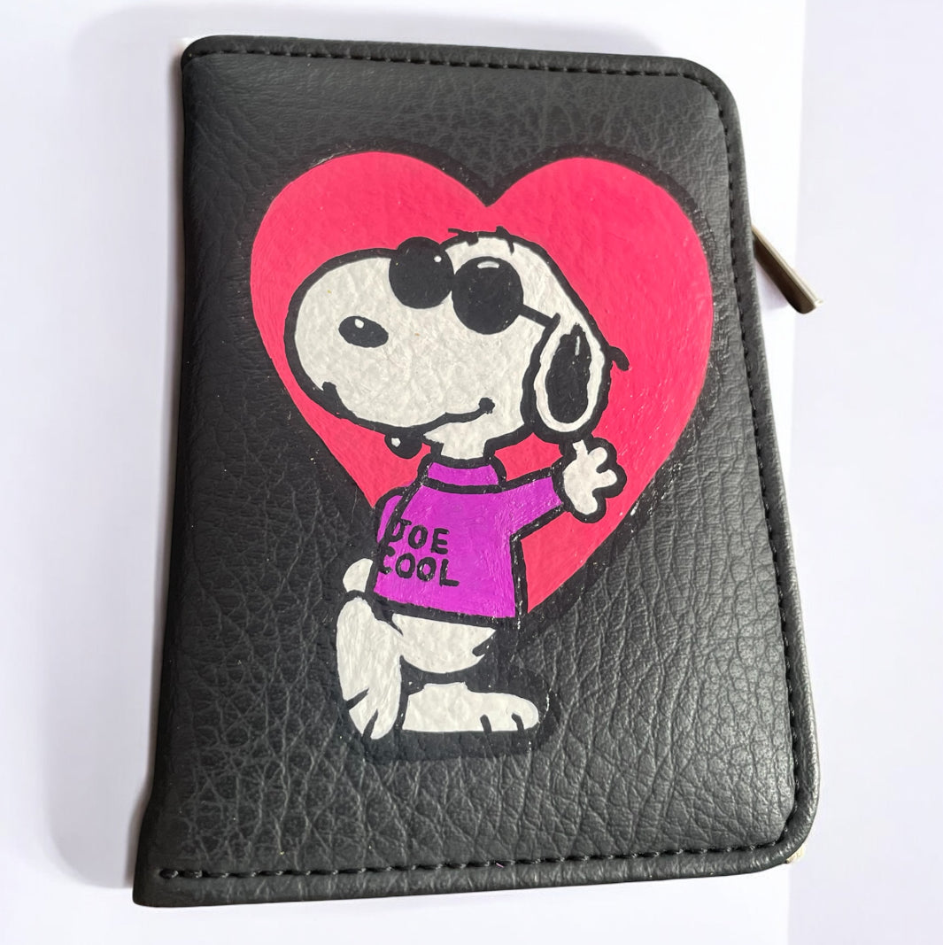 Billetera snoopy Negra
